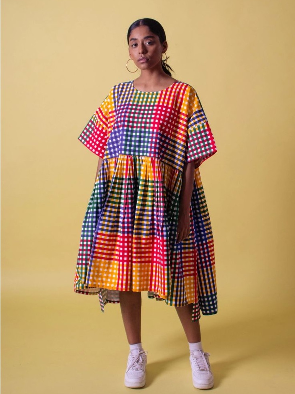 Multicolor Checkered Dress from Norblack Norwhite